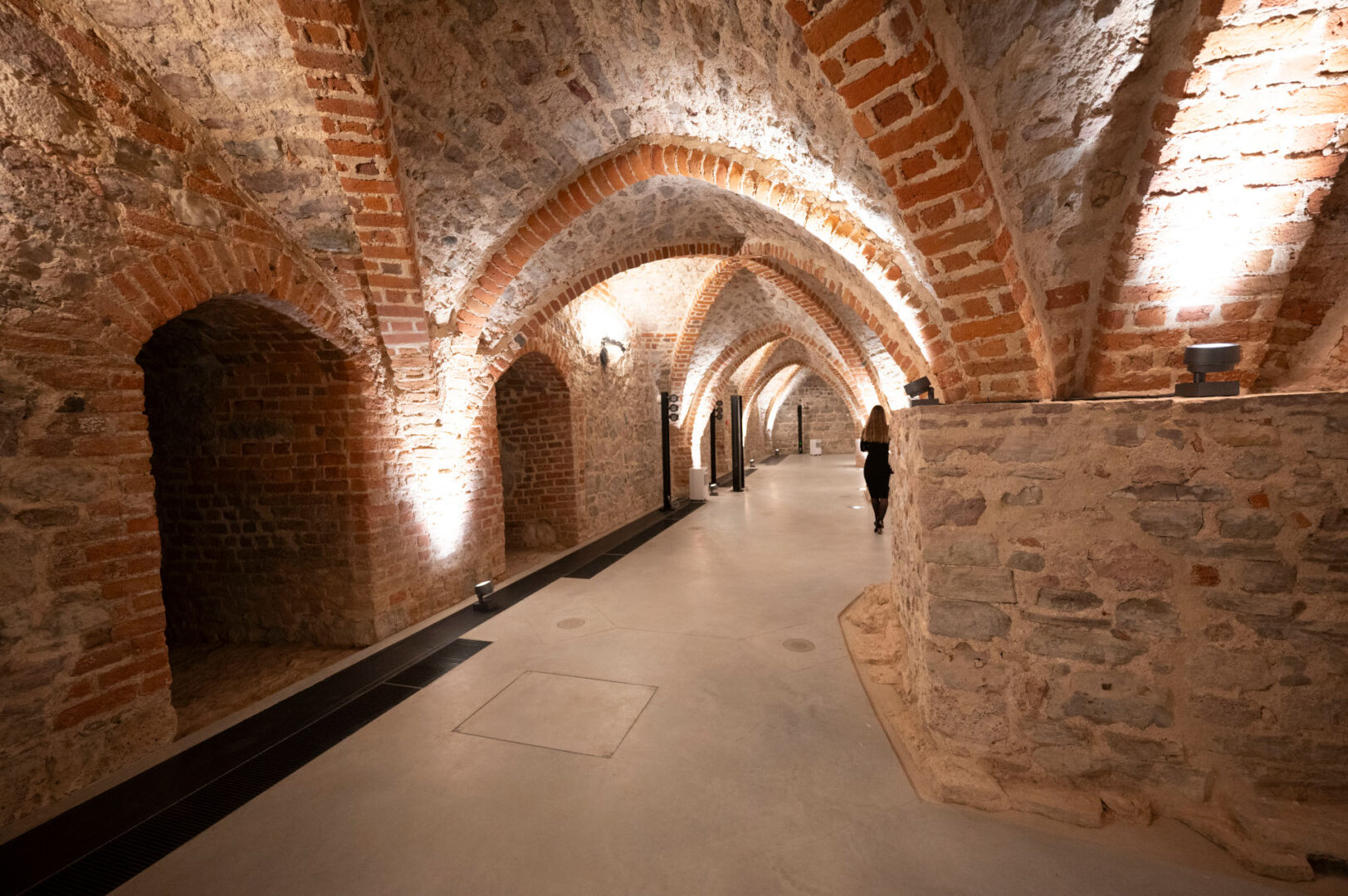 Sight of Riga Castle cellars.