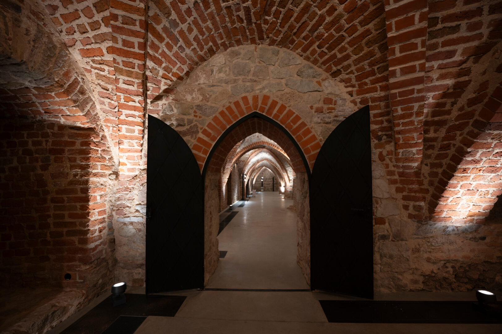 Sight of Riga Castle cellars.