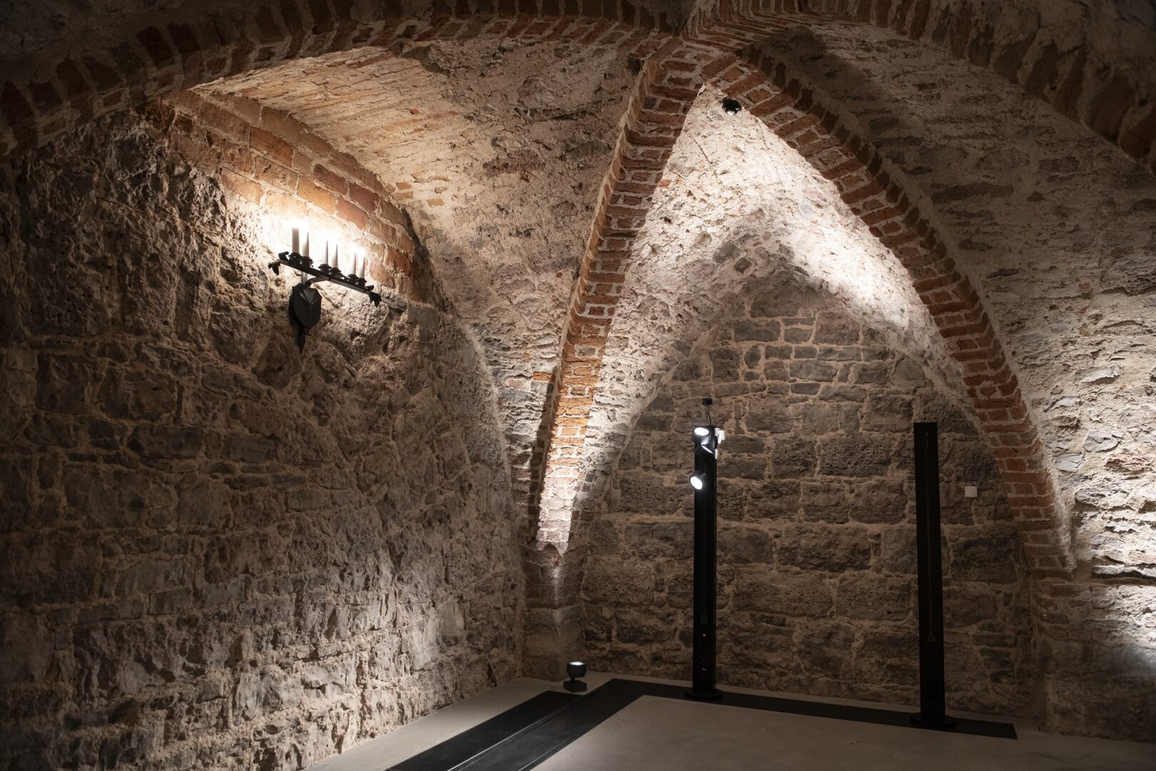 Sight of the cellars of Riga Castle.