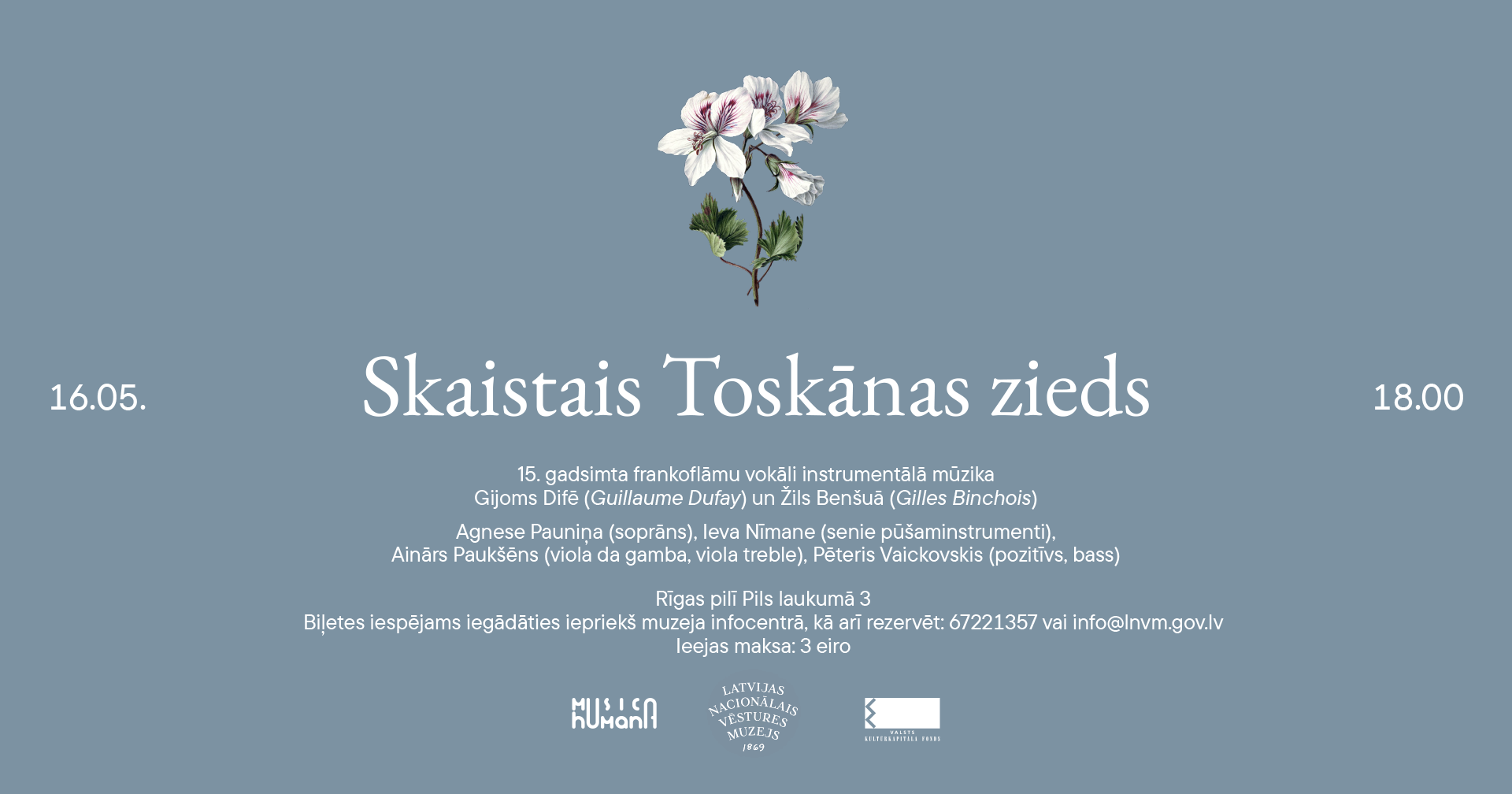 16. maija pasākuma afiša.
