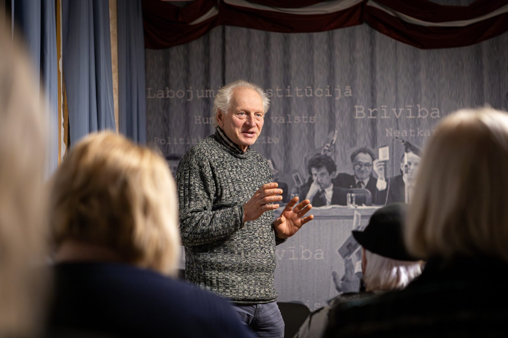 Skats Tautas frontes muzeja pasākumā.