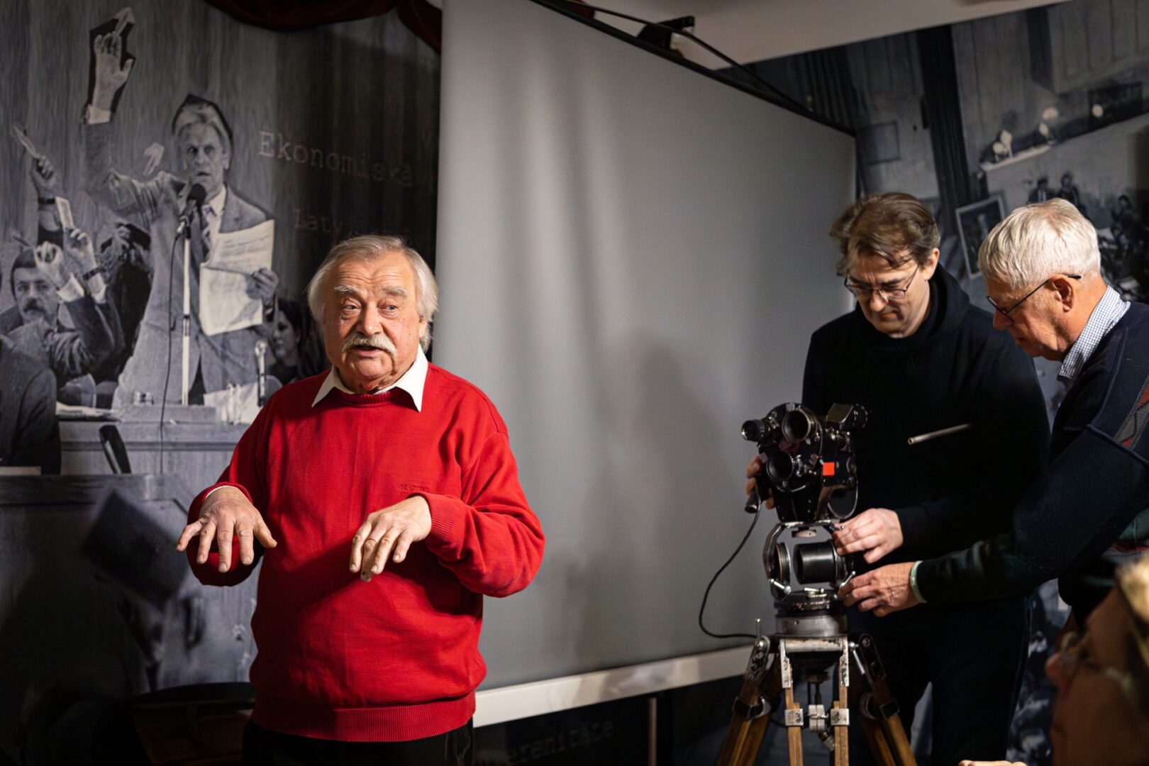 Skats Tautas frontes muzeja pasākumā.