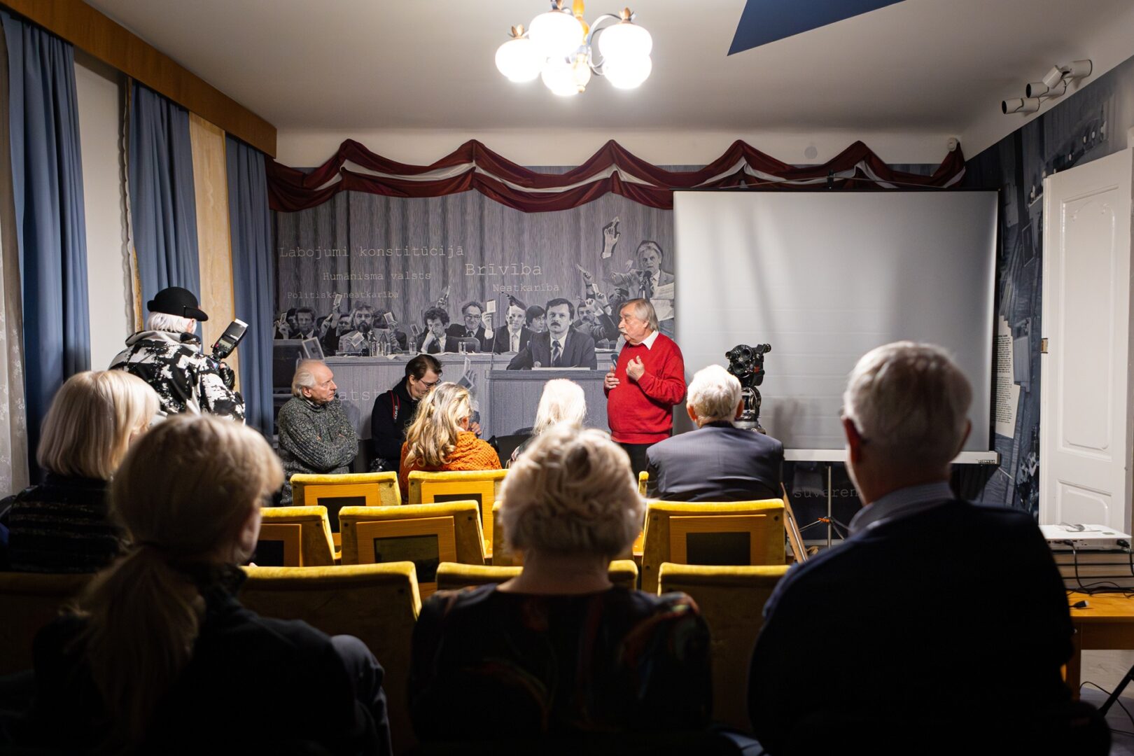 Skats Tautas frontes muzeja pasākumā.