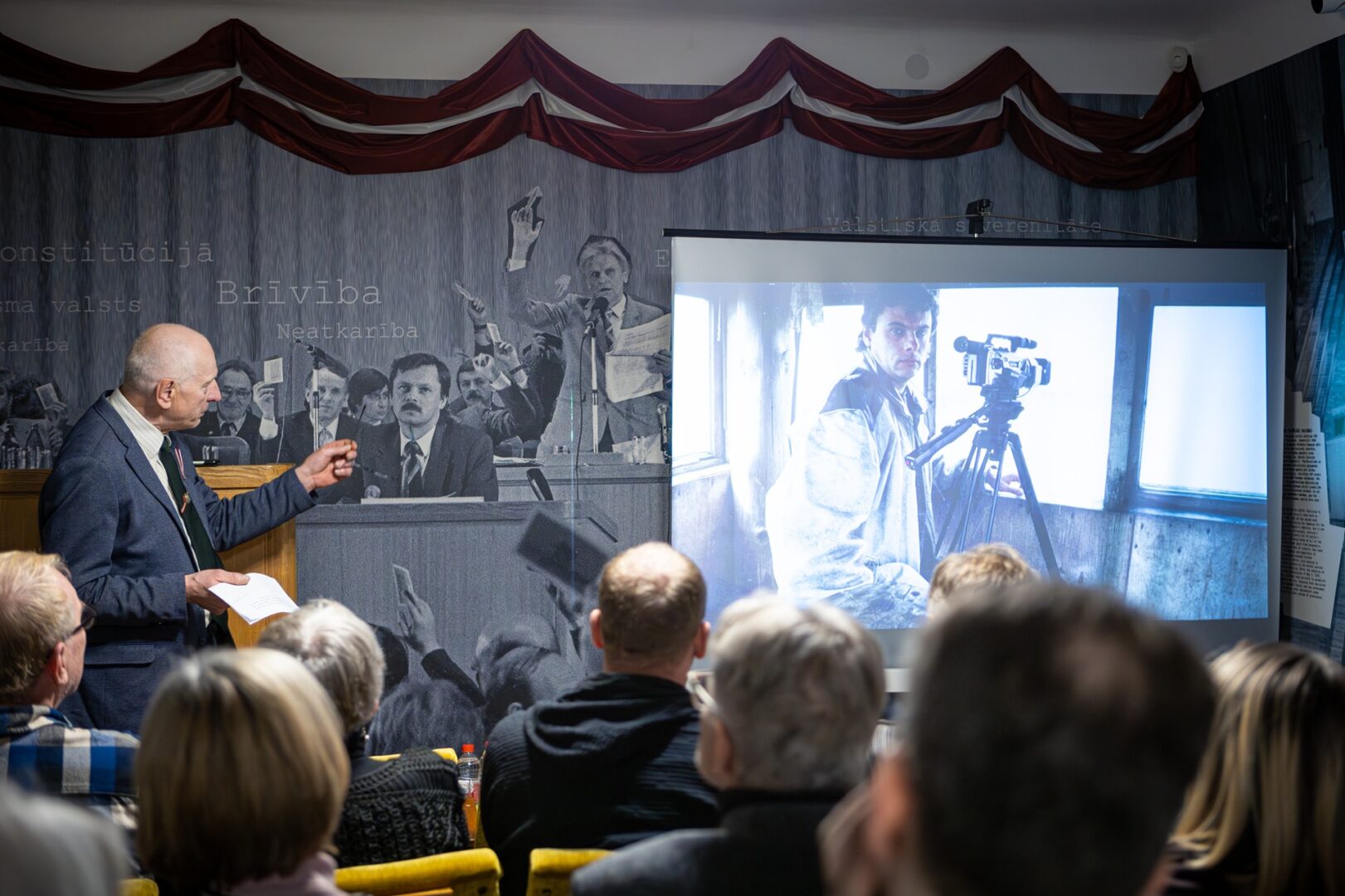 Skats Tautas frontes muzeja pasākumā.