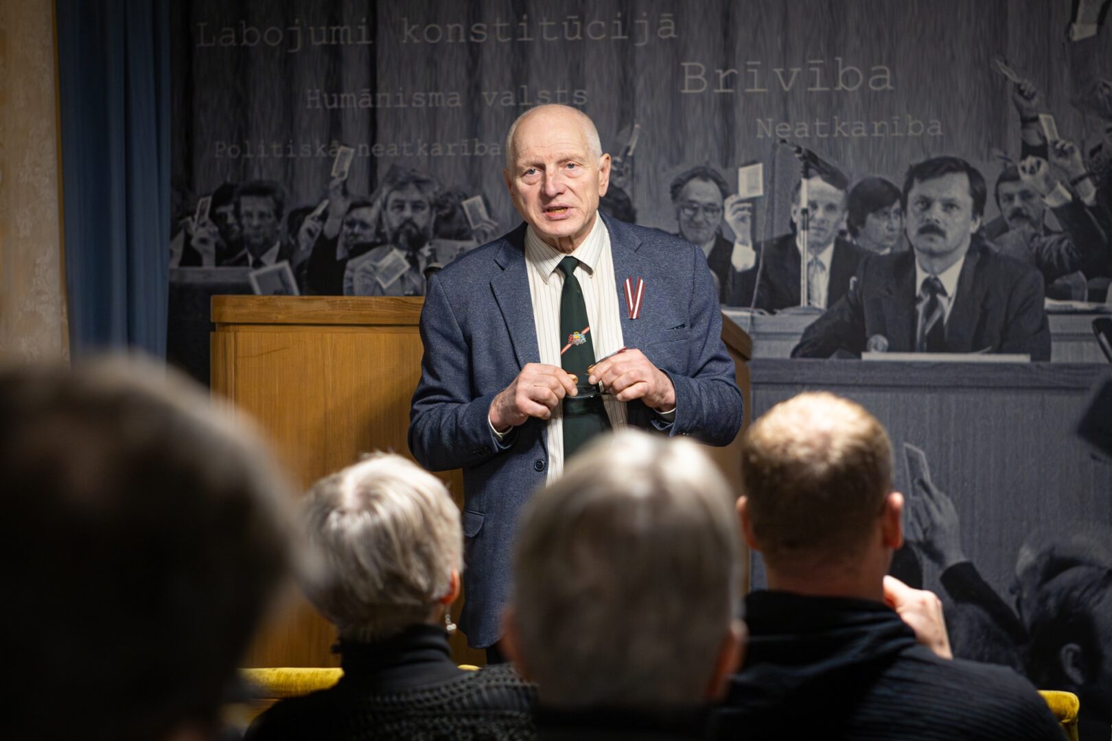 Skats Tautas frontes muzeja pasākumā.