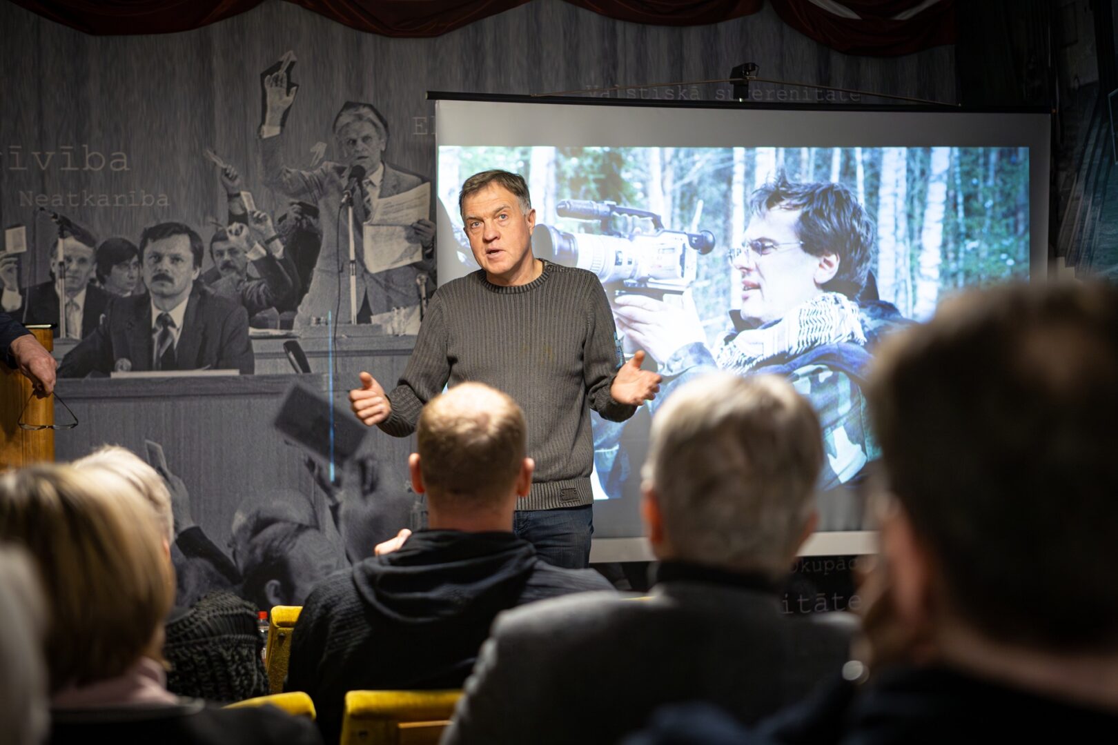 Skats Tautas frontes muzeja pasākumā.