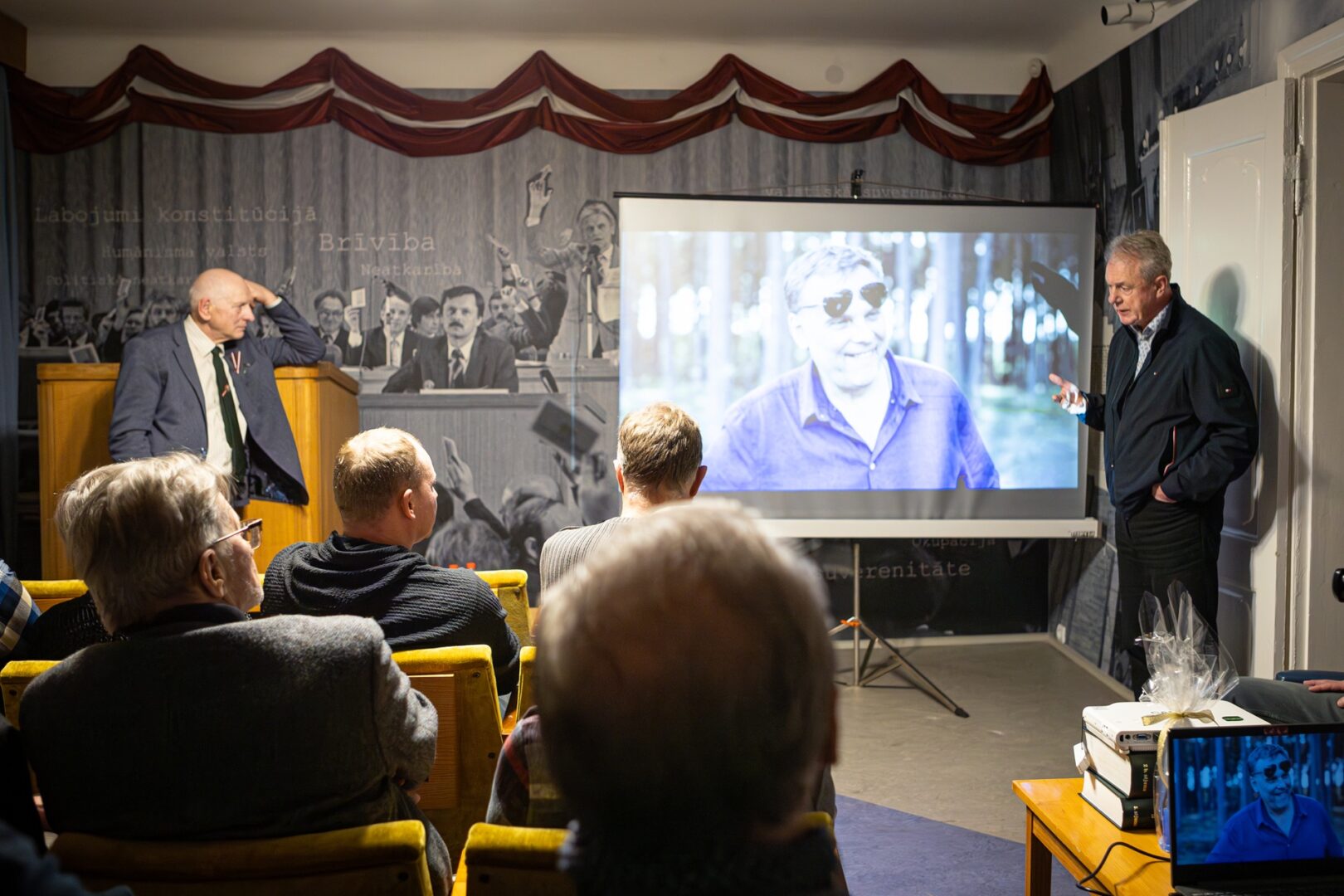 Skats Tautas frontes muzeja pasākumā.