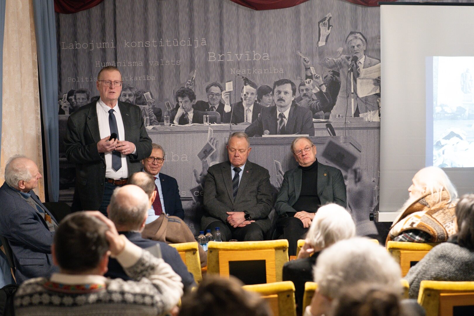 Skats Tautas frontes muzeja pasākumā.