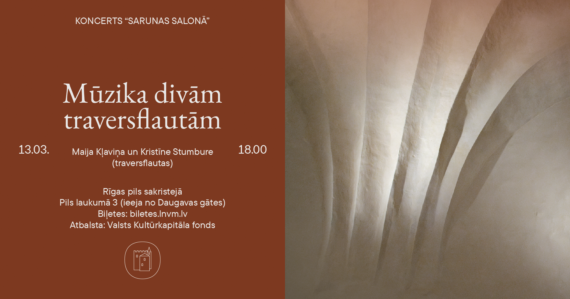 13. marta pasākuma afiša.