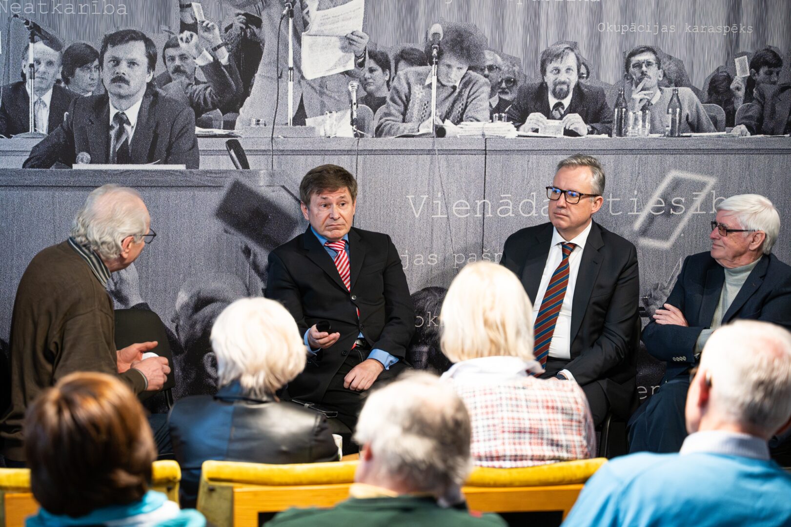 Diskusijas runātāji.