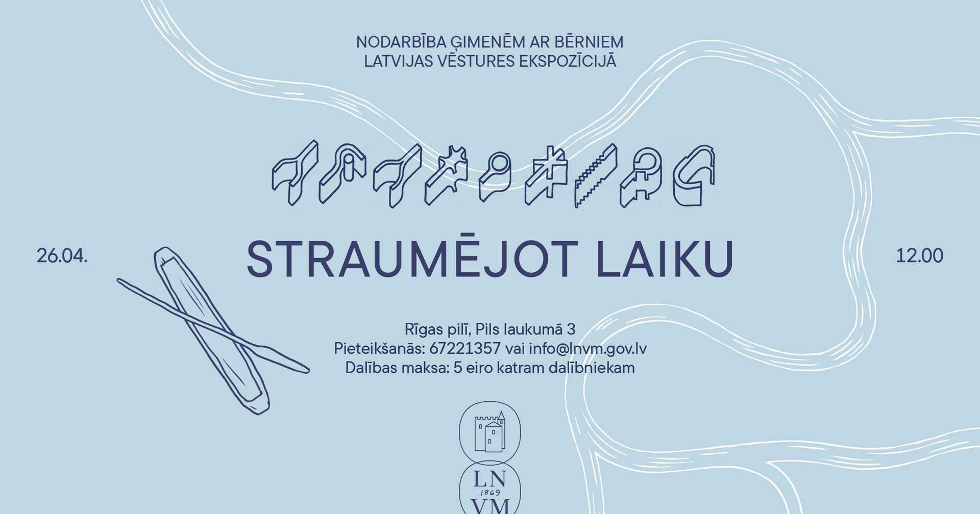 Ģimeņu pasākuma afiša.