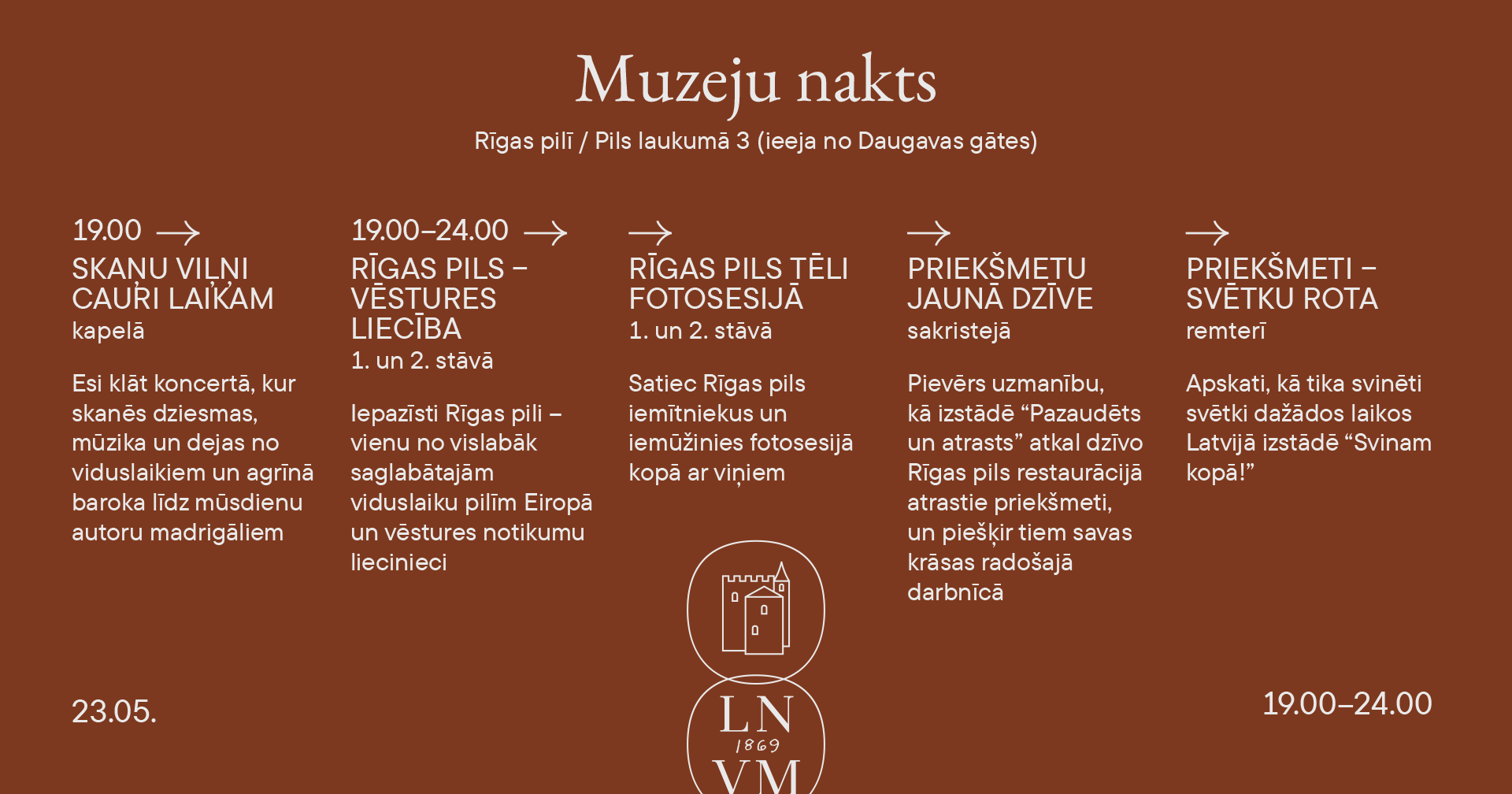 Muzeju nakts programma.
