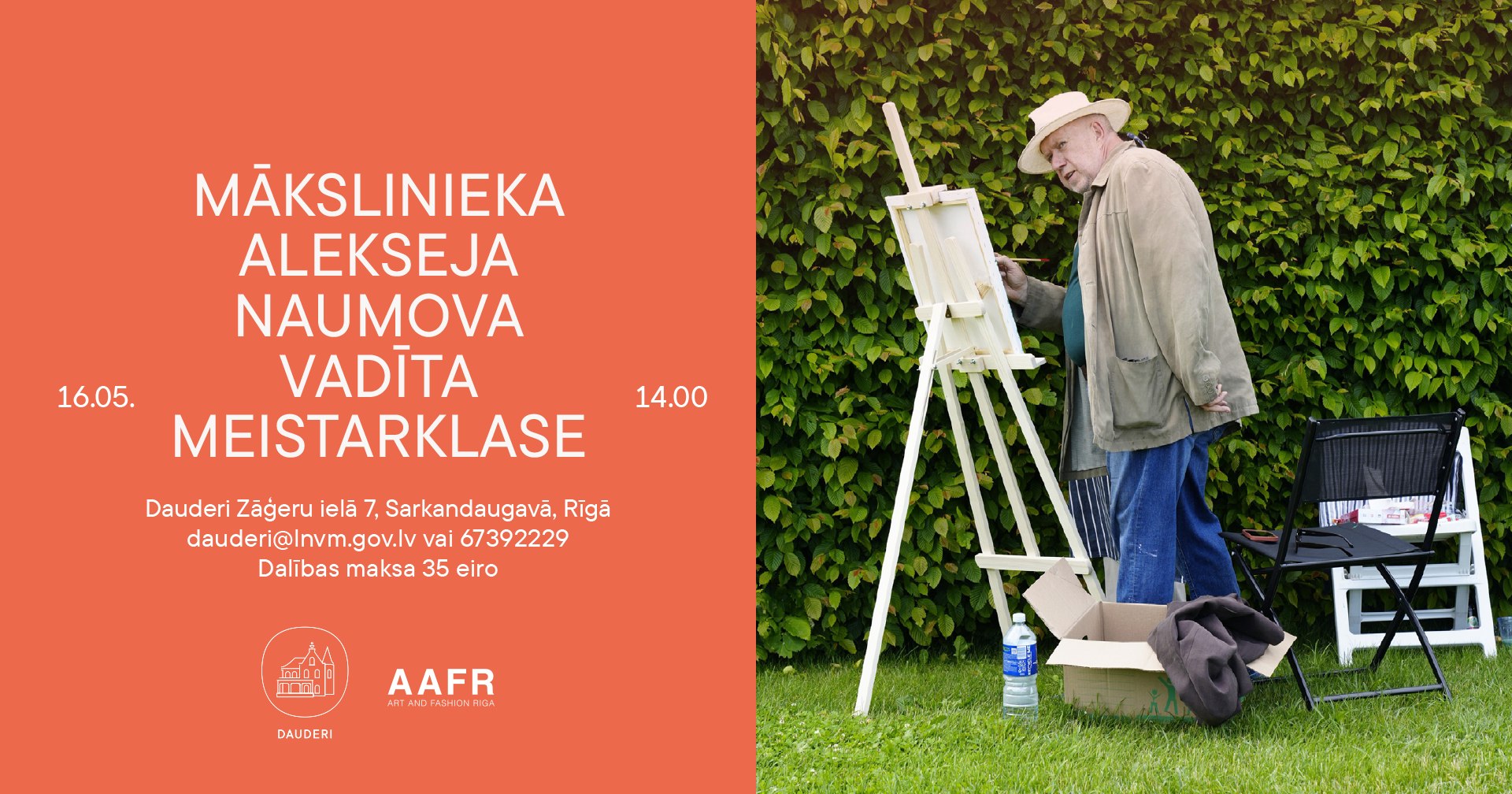 16. maija pasākuma afiša.