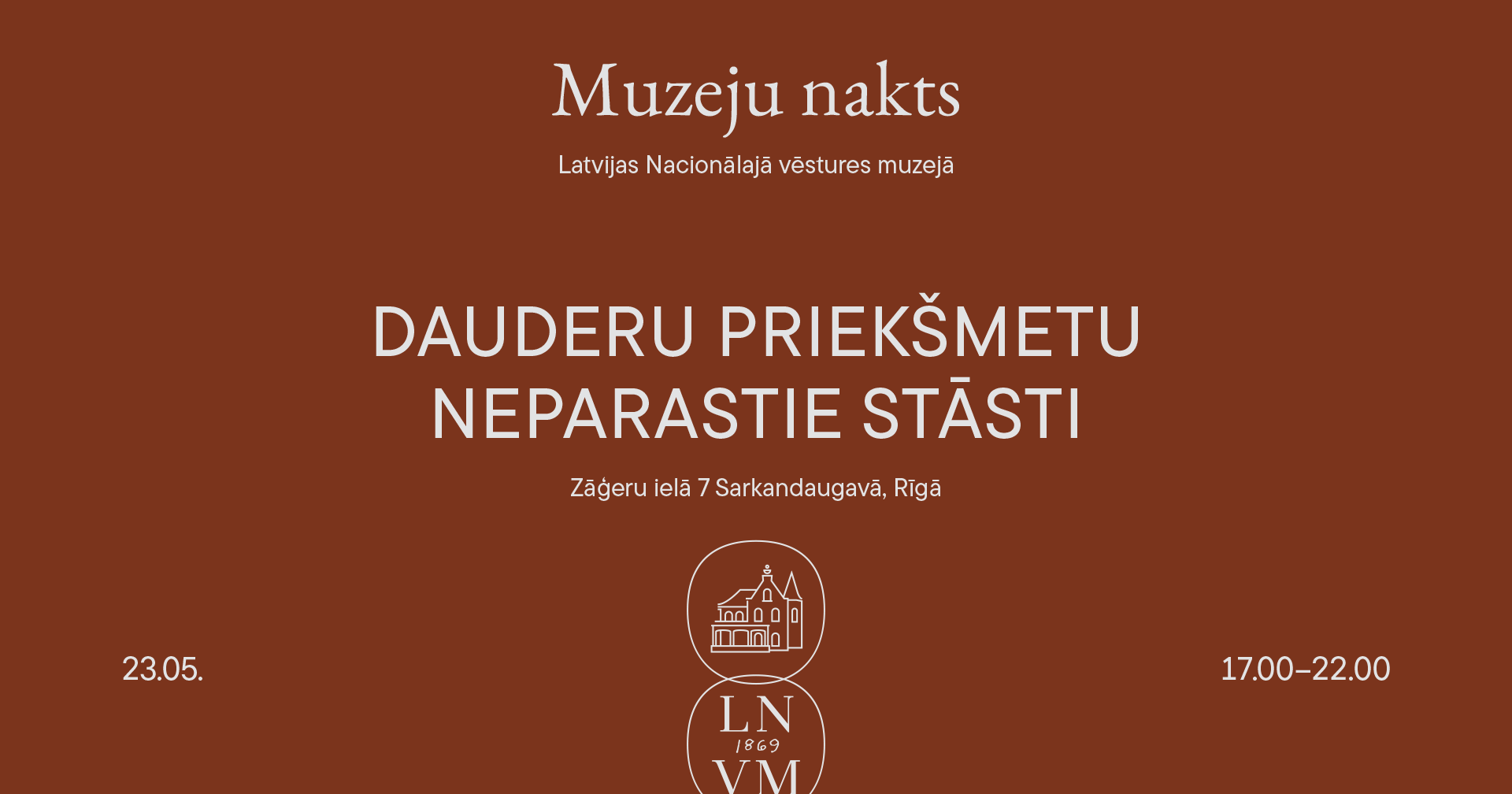 Muzeju nakts afiša.
