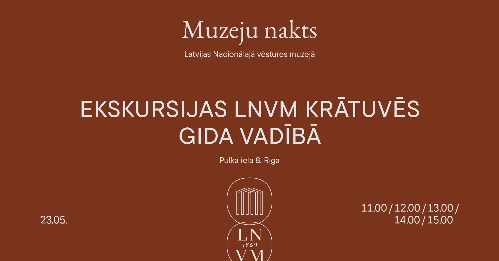 Muzeju nakts afiša.