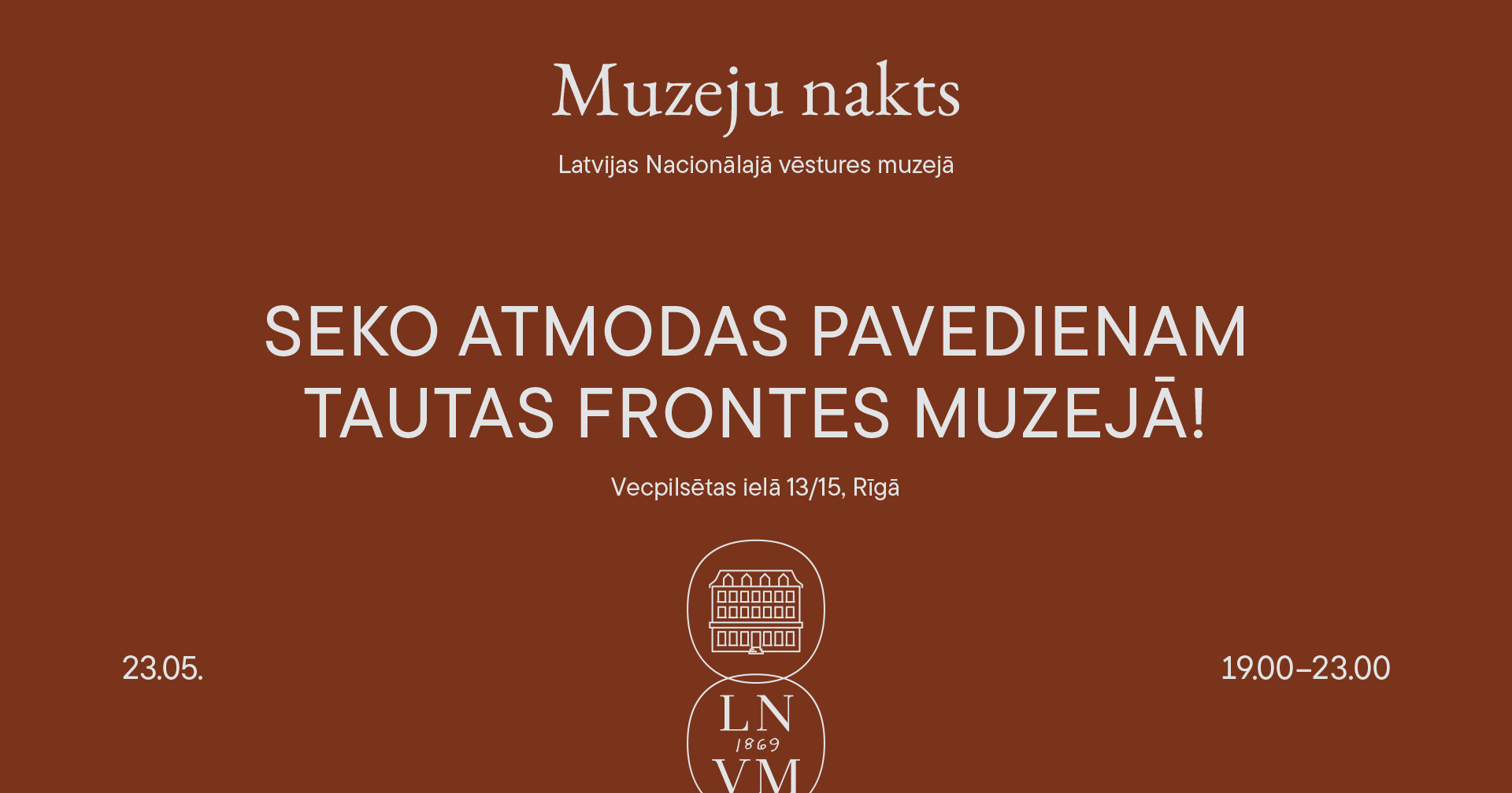 Muzeju nakts afiša.