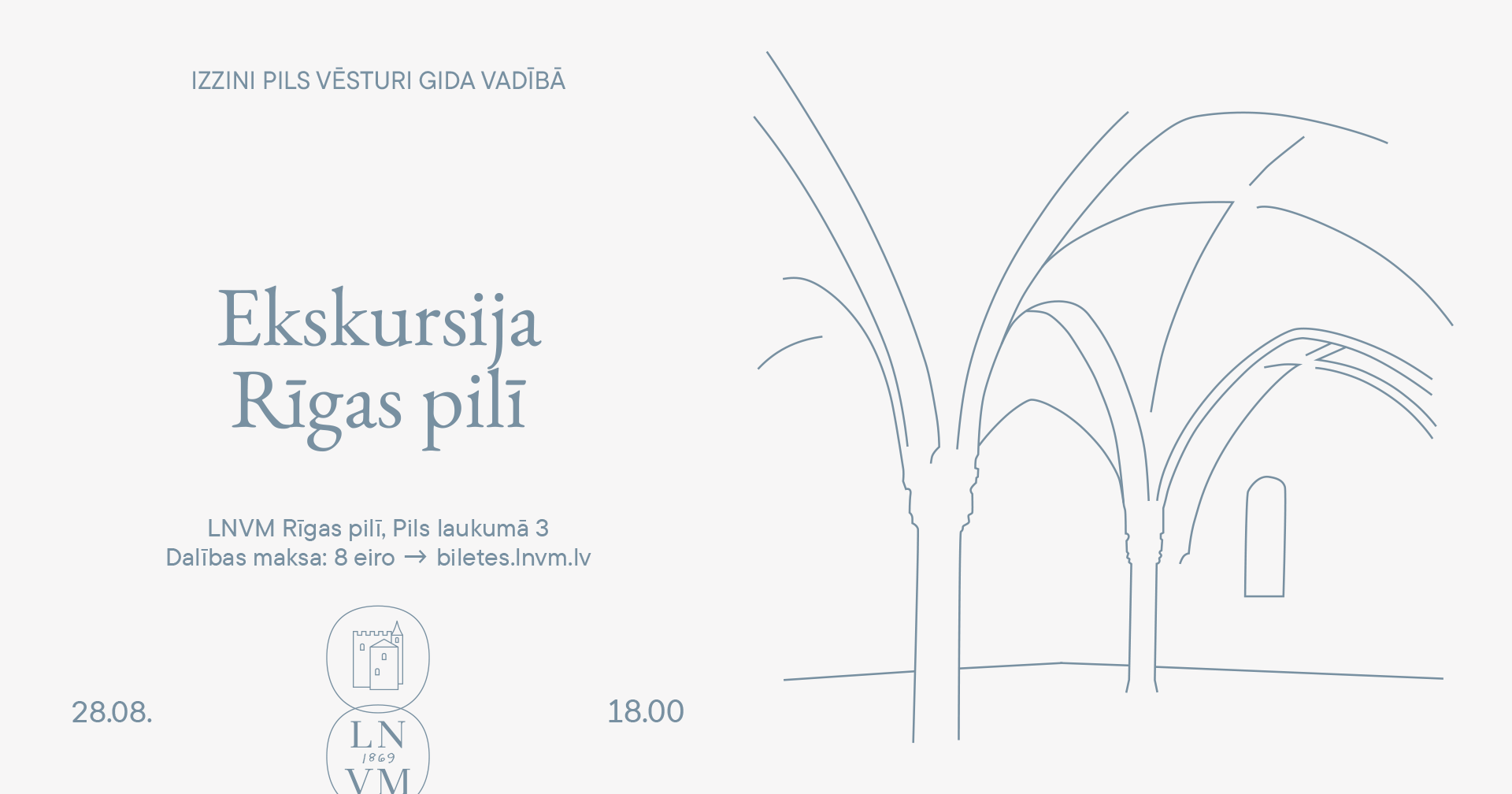 28. augusta pasākuma afiša.
