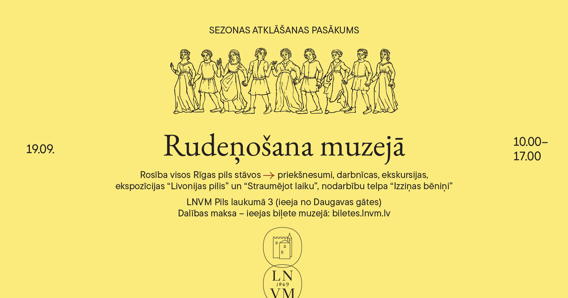 19. septembra pasākuma afiša.